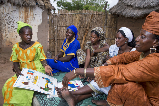 Women participate in TOSTAN Community Empowerment Program, Sahre Bocar, Senegal